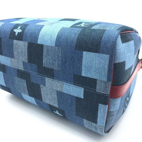 Louis Vuitton Monogram Denim Speedy Bandouliere 30 Shoulder Bag - Picture 4 of 8